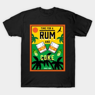 Rum Drink Rum Drinkers Cuba Summertime Bar And Pub Decor T-Shirt